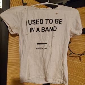 -5/$30-Forever 21 I Used To Be In A Band Distressed Tee